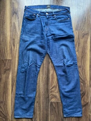 Jeans de diseñador Paul Smith “R-Wash” índigo W34 L33 regular/recto nuevos sin etiquetas precio de venta sugerido por el fabricante 120 GBP Foto 1 de 4