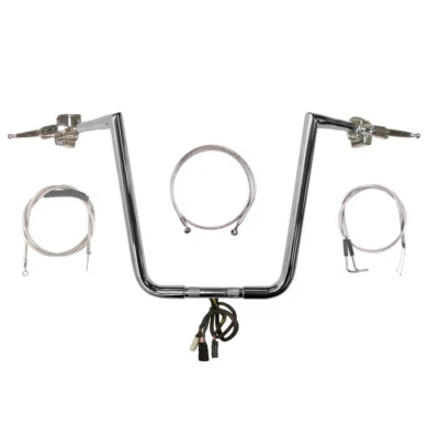 Manillar 1 1/4" cromo 16" Twin Peaks CKit 1996-2006 Harley-Davidson Softail Foto 1 de 4