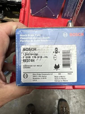 Комплекты тормозных колодок BE374H Bosch комплект из 2 задних колес для Honda Fit Acura Integra CRX - Изображение 1 из 2