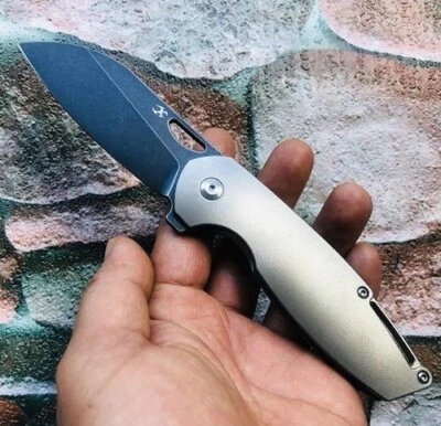 Kansept Knives Model 6 Folding Knife 3.1 Bohler M390 Steel Blade Titanium Handle - Image 1 of 4