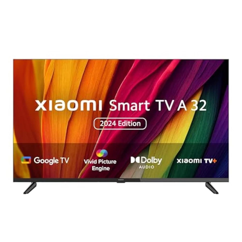 Xiaomi Smart TV A 80 cm (32) HD Ready Smart Google LED TV L32MA-AIN (Bla - Image 1 of 1