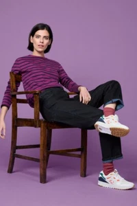 Seasalt Women's - purple Sailor Shirt in GOTS-Certified Organic Cotton Jersey - - Picture 1 of 6