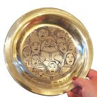 Franklin Mint Sterling Silver Christmas Plate The Carolers Norman Rockwell 1972 