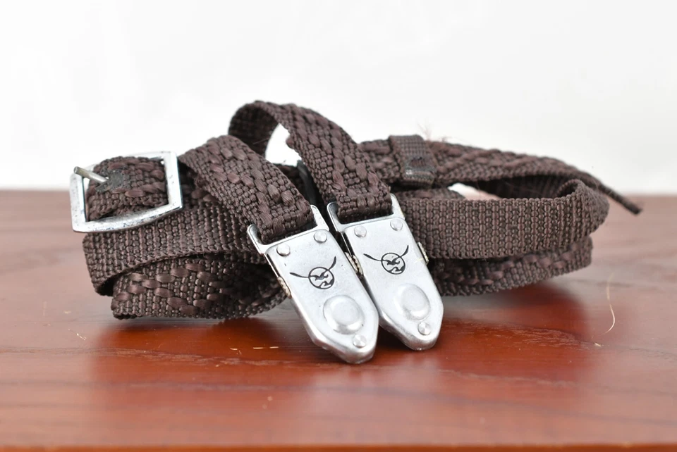 🌸[COMO NUEVO] Asas de correa para cámara Seagull TLR genuinas de colección para 4A103 de Japón Foto 1 de 4