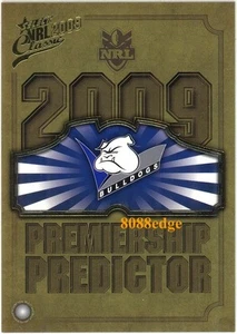 2009 Select Classic sin precio base Premierhip Predictor #pc2: Bulldogs - sin canjear - Imagen 1 de 1