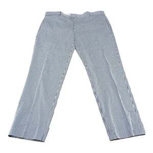 INC International Concept Women's Slim Fit Plaids Blue Pants Size 36W X 30L NWOT - Picture 1 of 4