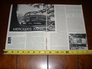 MERCEDES BENZ 300SE 1963 - ORIGINALARTIKEL LITERATUR 300-SE - Bild 1 von 2