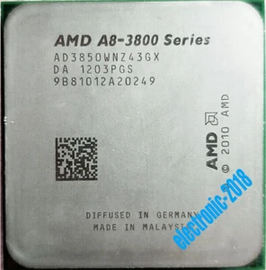 AMD A8-series A8-3850 2.9 GHz 4 MB 4-Core Socket FM1 100W CPU Processor - Picture 1 of 1