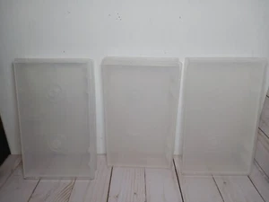Clear VHS Plastic Cases Set Of 3 - Picture 1 of 7