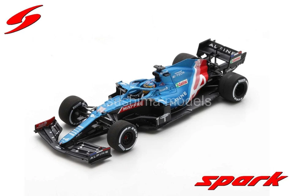 Spark S7851 1/43 ALPINE A521 NO.14 3RD Qatar Gp 2021 Fernando Alonso Vettura
