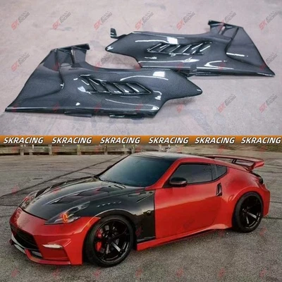 Forged/Carbon Fiber Front Side Fender Bodykit Fit For Nissan 370Z Z34 2009-2021  - Image 1 of 4