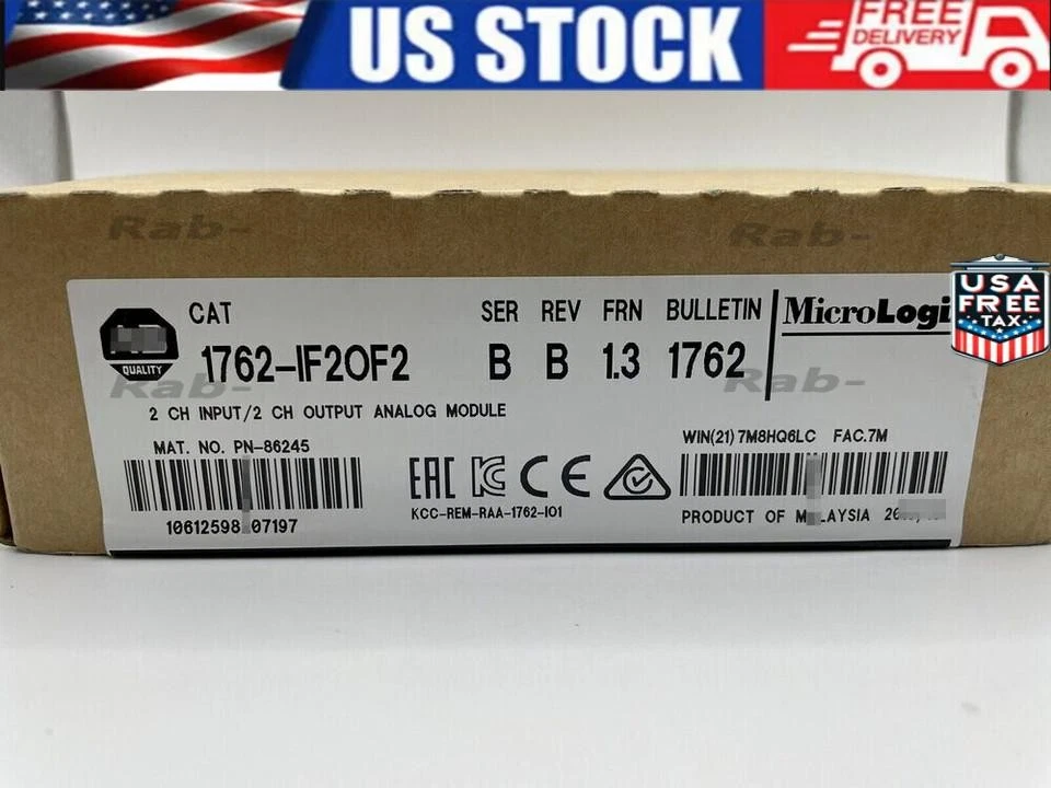 New Factory Sealed AB 1762-IF2OF2 MicroLogix1200 Analog I/O Module US Free Tax - Image 1 of 1