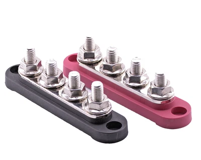 12V 150A Marine Bus Bar Power Distribution Block -4 Stud - 12-48V Car Boat RV - Image 1 of 4