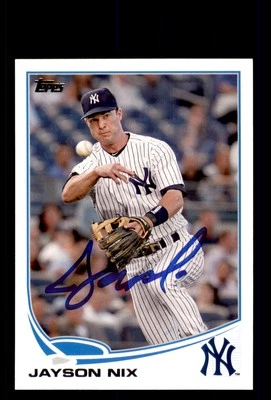 Signed Baseball Card Auto Jayson Nix 2013 Topps Update #US262 New York Yankees - Image 1 of 2