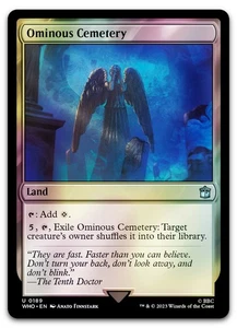 Ominous Cemetery #189 (lámina) (nuevo) Doctor Who WHO Magic The Gathering - Imagen 1 de 2