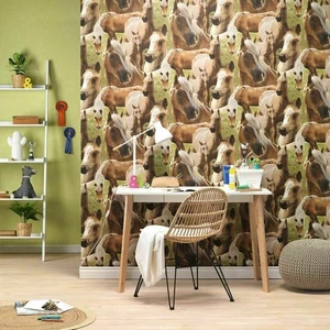 wohnstil tapete. Pferde/Reiter. Einzelrolle. - Bild 1 von 5