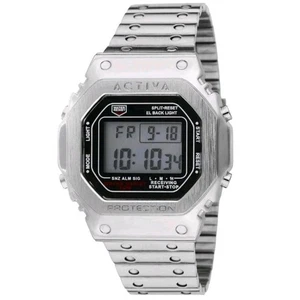 Activa X Invicta Digital Unisex Uhr 44,5mm silberfarben Edelstahl ACWM424-001 - Bild 1 von 10