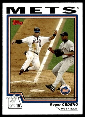 2004 Topps Roger Cedeno New York Mets #490 - Image 1 of 2