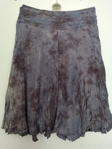 Per Una By M&S Woman's Blue And Black Tie dye Skirt Size 14r Knee Length - Picture 1 of 23