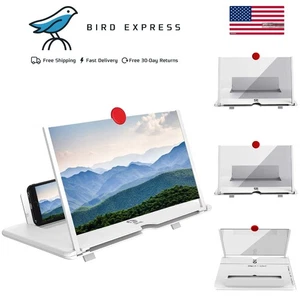 12 Inch HD Phone Screen Magnifier for Portable Folding Screen Amplifier White - Picture 1 of 9