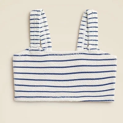 ¡¡NUEVO CON ETIQUETAS!! Girl’s J. CREW Crewcuts Bikini Calado Top de Baño Traje de Baño a Rayas Talla 10 Foto 1 de 4