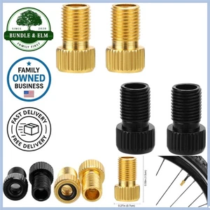 4 Stück Aluminium Fahrrad Ventil Adapter Presta auf Schrader Universal Fit - Bild 1 von 10