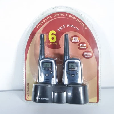 Audiovox GMRS602CH 对讲机 22x38 频道 双向无线电 6 英里范围 阅读 — 第 1/4 张图片