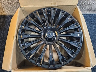 (QTY 1) REMAN MAYBACH AMG глянцевый черный обод колеса Mercedes Benz 22x10,5 5x112 38 мм - Изображение 1 из 4