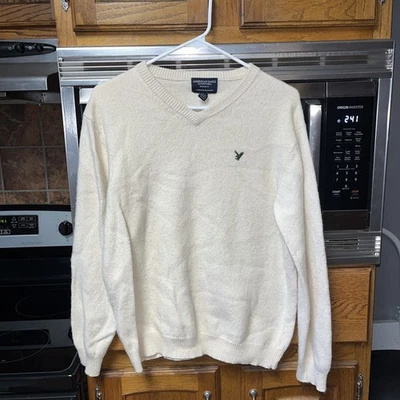 Suéter suéter grande blanco roto American Eagle Outfitters para hombre Foto 1 de 4