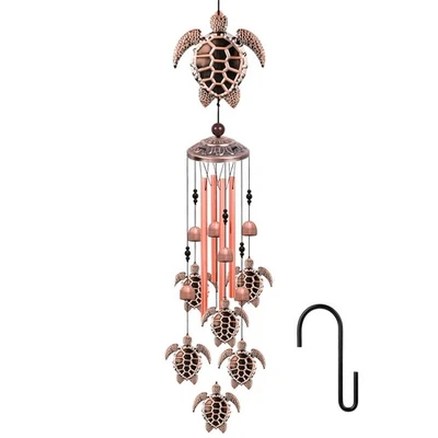 Nuevas campanas de viento vintage de 33"" para jardín con decoración colgante de tortuga marina animal Foto 1 de 4