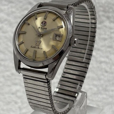 Reloj para hombre RADO Golden Horse 57 joyas automático 35 mm esfera plateada fecha 11675 JP Foto 1 de 4