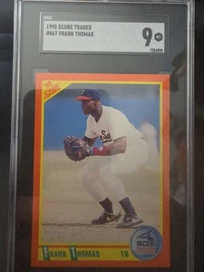 1990 Score Traded Frank Thomas SGC 9 RC - Picture 1 of 2