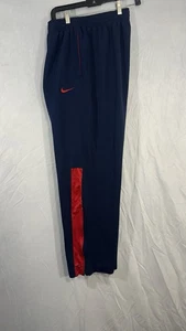 nike basketball Athletic Joggers Blue Red Zipper Ankle Size Medium Men’s - Picture 1 of 13