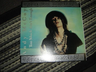 Andy McCoy (Hanoi Rocks) - Too Much Ain't Enough 1988 Japan Vinyl LP Lyrics E/E - Image 1 of 2