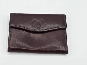 Vintage Etienne Aigner Key Wallet Burgundy - Picture 1 of 5
