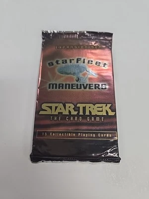 Star Trek TCG Starfleet Maneuvers Card Game Booster Pack 15 Cards 1996 Skybox - Image 1 of 2