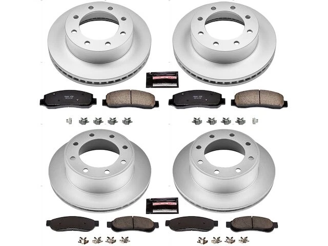 Kit de pastillas de freno y rotor delanteras y traseras para 09-10 Ford F250 Super Duty 4x4 BR55K8 Foto 1 de 1
