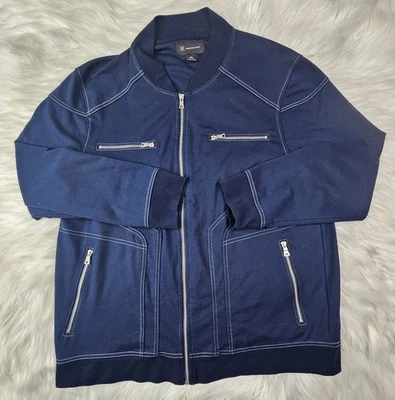 CHAQUETA INC INTERNATIONAL CONCEPTS AZUL MARINO ELÁSTICA CREMALLERA COMPLETA XL  Foto 1 de 4