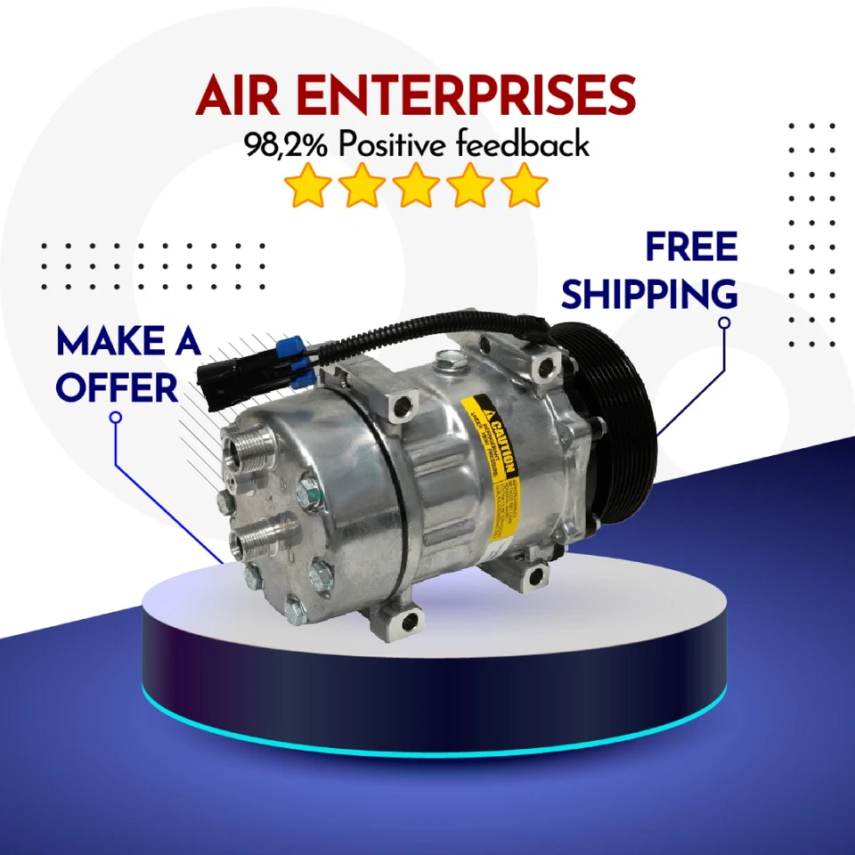 Compresor aire acondicionado apto para Ford F-650 2005-2015, Ford F-750 2004-2018 Foto 1 de 1