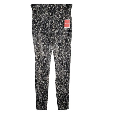 Spanx Mujer L Imitación Cuero Brillo Piel Serpiente Leggings Gris Estampado Animal Nuevo Foto 1 de 4