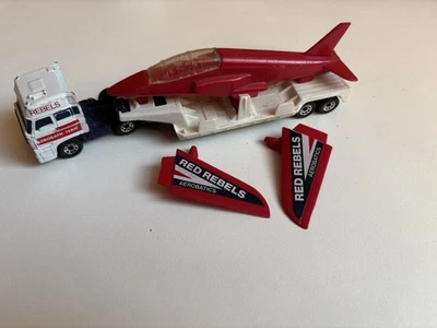 Matchbox DAF 3300 Space Cab LKW Red Rebels Flugzeug  1981 , Sammeln - Bild 1 von 4
