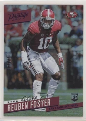 2017 Panini Prestige Xtra Points Purple /100 Reuben Foster #230 Rookie RC - Image 1 of 2