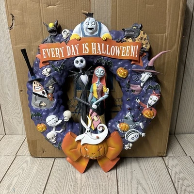 The Hamilton Collection Disney Pesadilla Antes de Navidad Halloween Corona 18" Foto 1 de 4