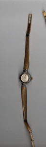 COSTUME JEWELRY  - LADIES WATCH #2 - CITRA - 17 JEWELS - STERLING - GOLD LOOK - Picture 1 of 2