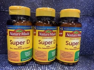 3xNature Made Super D Zinc Selenium Copper70 Tablets Vitamin D3 EXP:03/2025 - Picture 1 of 2