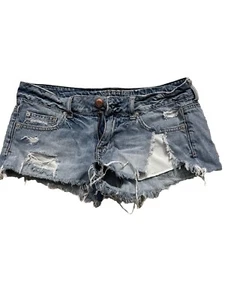 Pantalones Cortos Para Mujer American Eagle Outfitters Talla 6 Mini Pantalones Cortos Lavado Ligero - N - Imagen 1 de 11