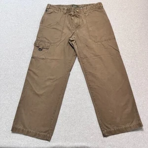 Eddie Bauer Pants Mens 36X30 Brown Cargo Straight Outdoor Hiking Canvas - Picture 1 of 10