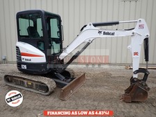 2016 Bobcat E26 Mini Excavator, Cab, Heat/Ac, Aux Hydraulics, 2 Speed, Radio