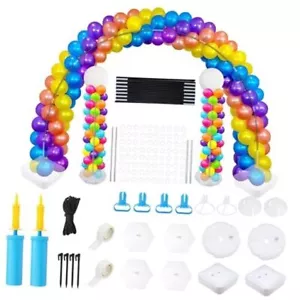 Balloon Arch Kit (122 Pcs) with 2 Balloon Column Stands, Adjustable 122 PCS - Picture 1 of 8