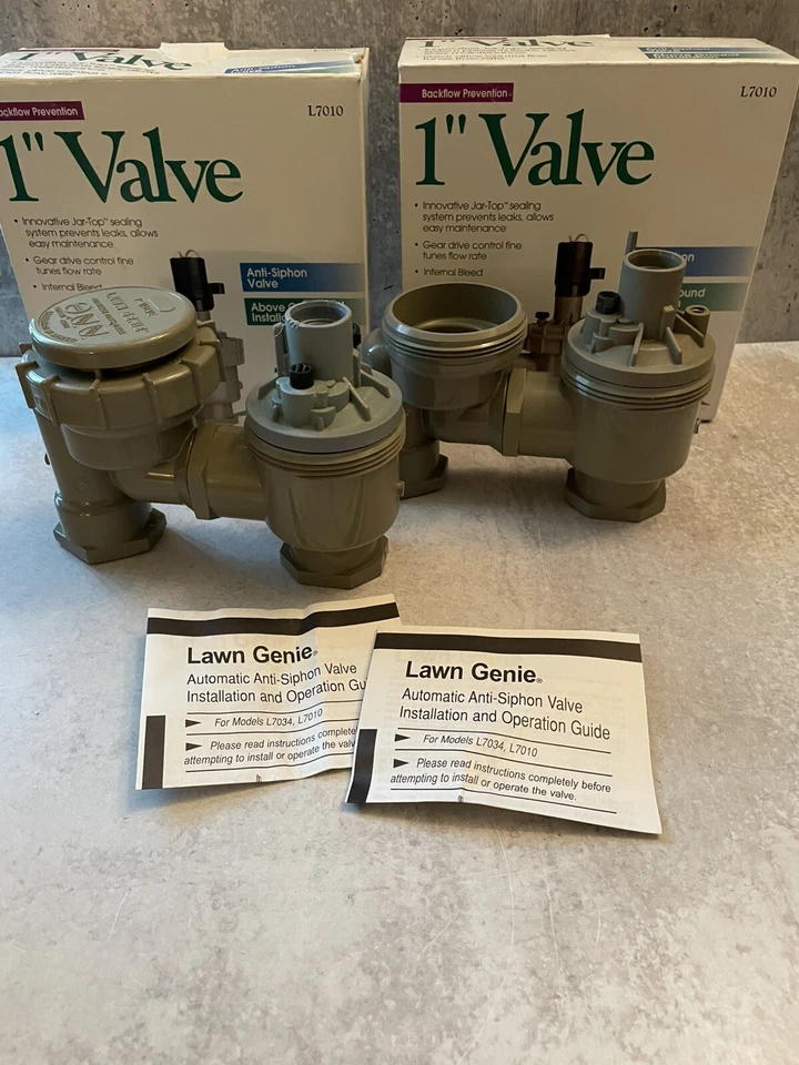 Garden Lawn Genie 2-L7010 1" Anti-Sifón Válvula Reflujo Lote Como No Está Completo Foto 1 de 1